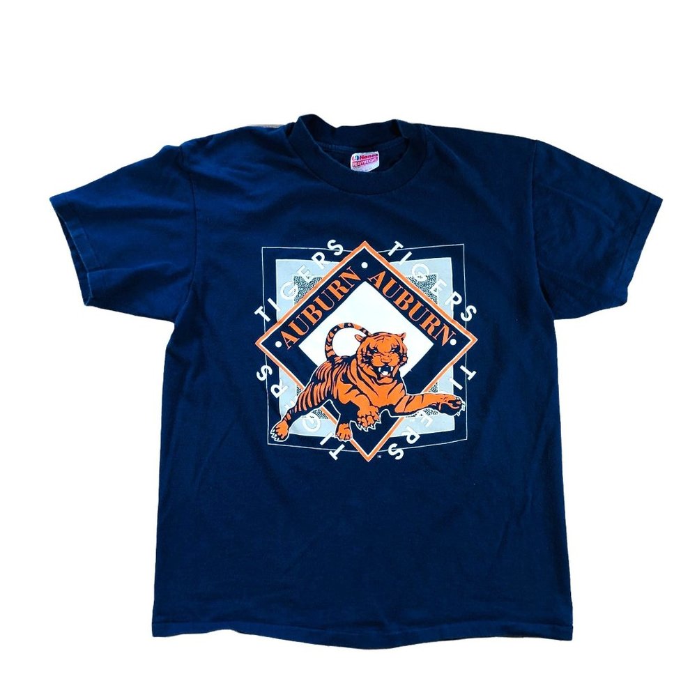 Auburn Tigers Cotton Single Stitch T-Shirt Size Large